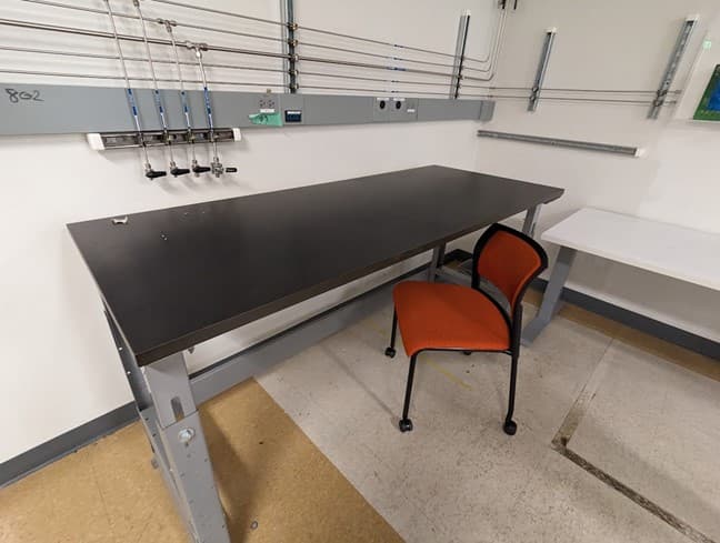 Lab Table, Black (Bolted)