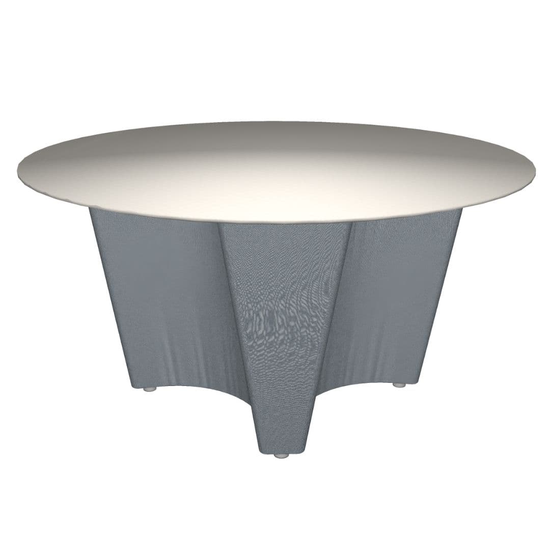 Modular Small Round Top with Upholstered Tapered Base