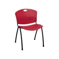 SitOnIt Anytime Used Guest Stack Chair, Red