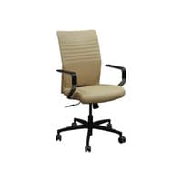 Via Used PU Leather Conference Chair, Creamy Taupe