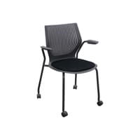 Used MultiGeneration Mobile Stack Chair, Black and Gray