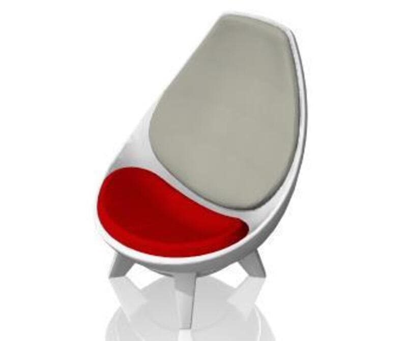 Sway Loung Chair - 360 degree swivel front to back, side to side, 4 leg base