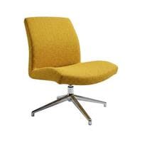 Source International Defign Mid Back Lounge Chair (Orange/Chrome)