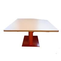 Angled Banquette Dining Table