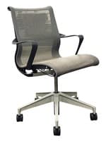 Herman Miller Setu Conference Chair (Beige/Silver)