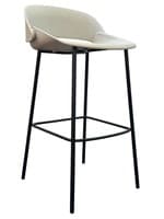 ETC Irma Bar Stool a Brand of Kimball International (White/Black)