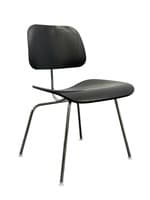 Herman Miller Molded Plywood DCM Chair (Black Ash/Chrome)