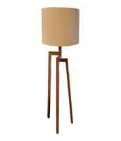 Stilt Wooden Tripod Floor Lamp