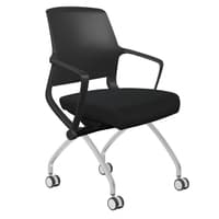 Tizu Nesting Chair with Arms and Casters