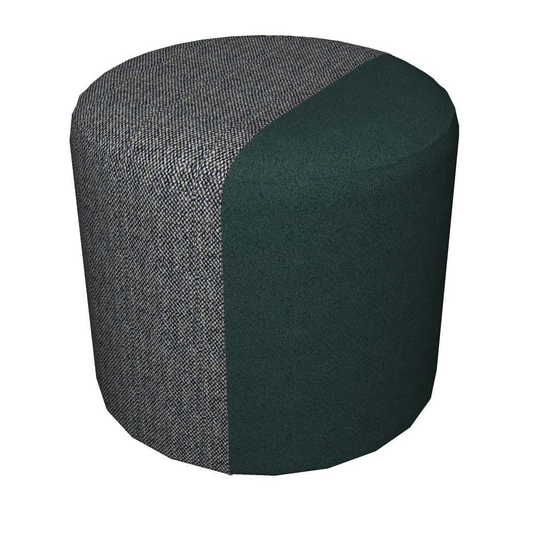 Two Thirds 18" Round Pouf
