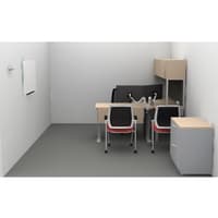 6x6.5 Private Office + Lateral File