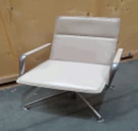Leather swivel meeting chair