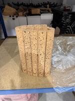 Cork freestanding screen for desk