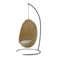 Nanna Ditzel Hanging Egg Chair Exterior w/Cushion - Chain and Stand