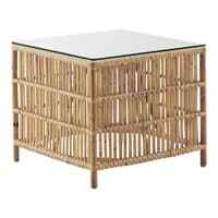 Donatello Side Table w/ Glass Top