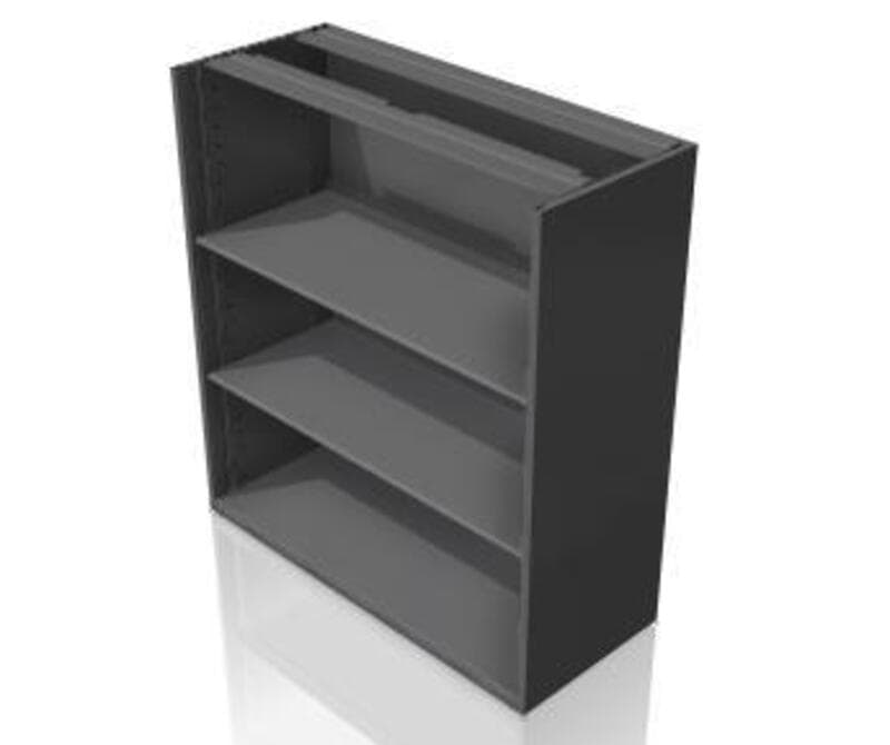 Bookcase - Open,Adj Shelves, Glides 14D x 36W x 44H