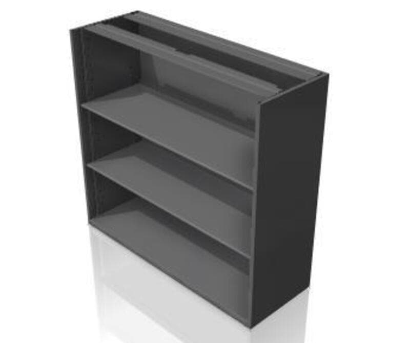 Bookcase, 3 adjustable shelves, 15D x 36W x 53 1/2H