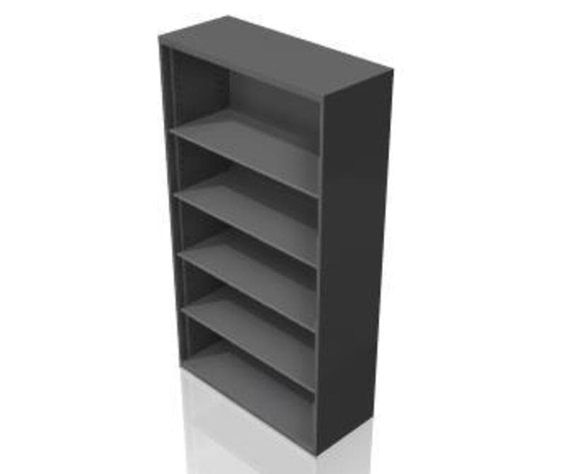 Bookcase, 4 adjustable shelves, 15D x 36W x 65 1/2H