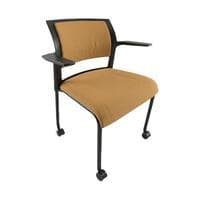 Steelcase Move Guest Side Chair (Black/Orange)