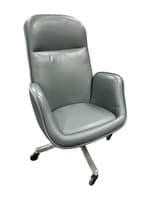 Sunar Hauserman Conference Chair (Blue Leatherette)