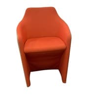 Allermuir Venus Lounge Chair (Orange/Grey Patterned)