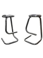 Pair of Tubular Chrome Steel bar Stools K700 Kinetics