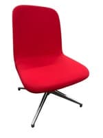 Red Swivel Chairs by Paoli