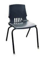 Plastic Stack Chair (Black/Black)