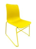 NaughtOne Polly Sled Base Stack Chair (Yellow)