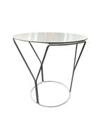 Keilhuaer Cahoots Small Round Table (Silver/Chrome)