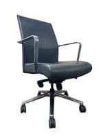 Keilhuaer Vanilla Mid Back Conference Chair (Grey/Chrome)