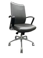 Krug Dorso S-Line Mid-Back Conference Chair (Grey/Chrome)