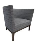 HBF Charlotte Lounge Chair (Navy Multi Stripe Pattern)