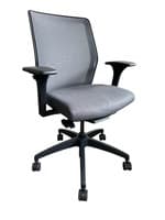 Allsteel Lyric Mid-Back Task Chair (Grey/Black)
