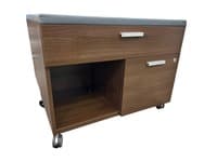 Three H Mobile Combo Lateral File w/ Cushion Top - Grey