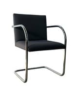 Replica Brno Tubular Chair (Grey Pattern/Chrome)