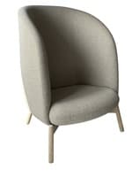 +Halle Nest Egg Lounge Chair by Hightower (Tan/Wood)