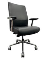 Steelcase Siento Mid-Back Executive Chair (Black/Chrome)