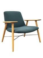 Keihauer Oro Ash Lounge Chair (Blue/Ash)