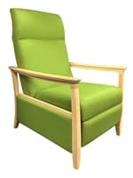 Carolina Modern Amenity Three-Position Recliner (Green/Ash Wood)