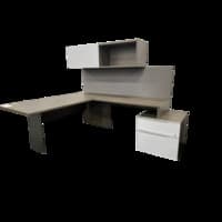 Groupe Lacasse Right Handed L Shaped Private Office - 72"W