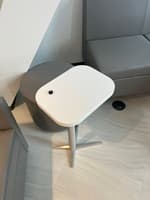 Miter Table by HBF (White/Chrome)