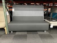 Grey 3 Seat Bench w/ Privacy Back