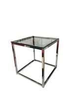 18" Squared Glass End Table