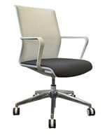 Senator Circo Conference Chair (Light Gray/Chrome))
